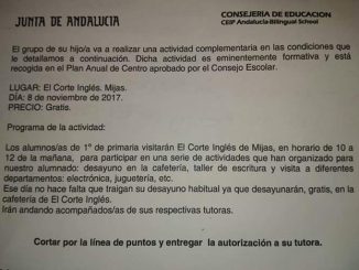 Un colegio de Málaga organiza una excursión